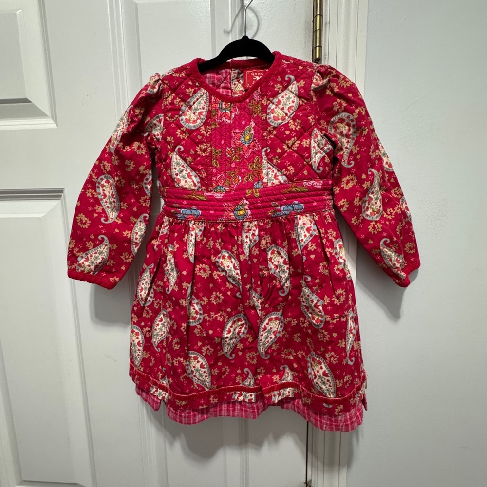 Seven7 Kids Casual Dress - Red Floral